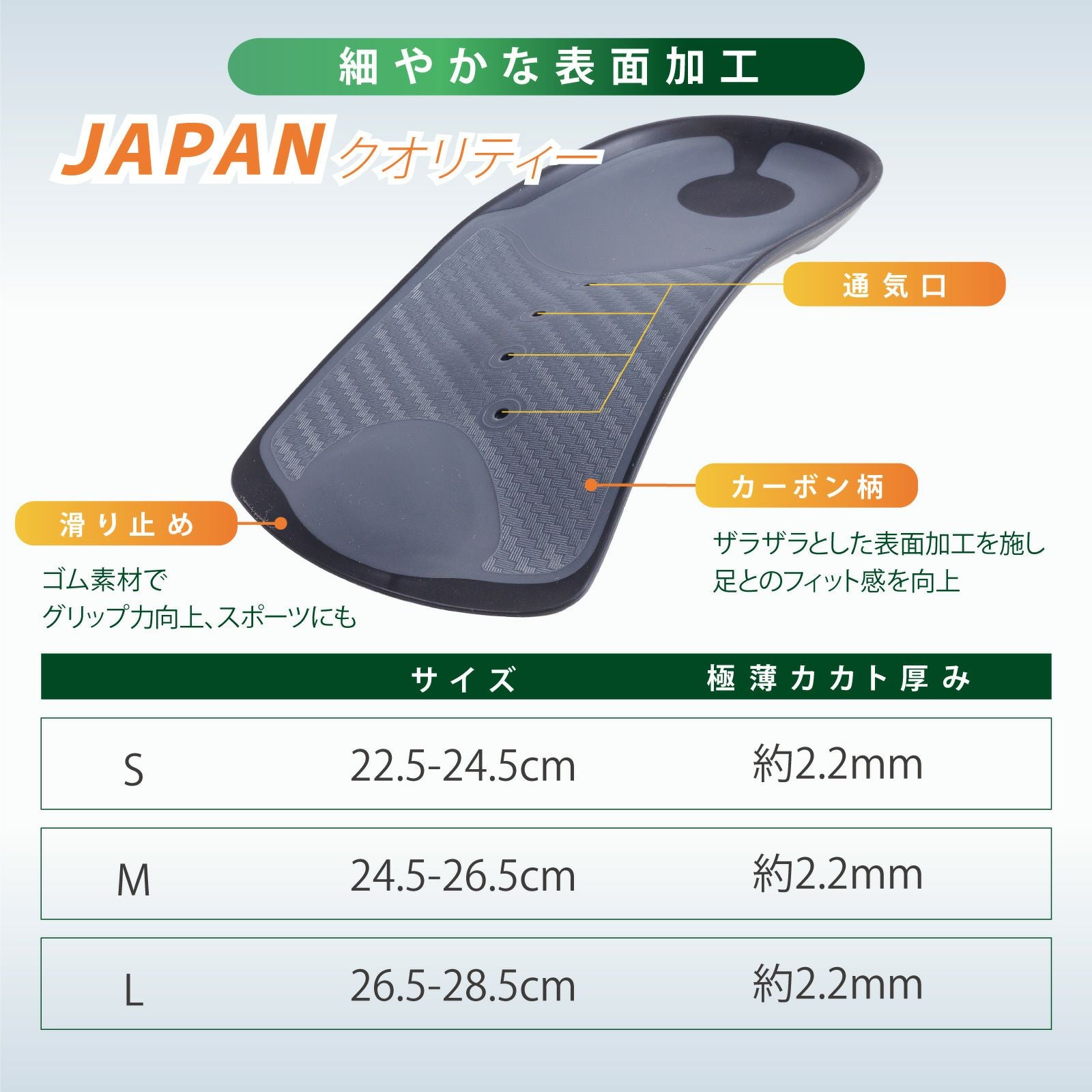 アシマル インソール　タクミハーフクッション　Lサイズ26.5㎝〜28.5㎝ ハーフインソール フットヘルス｜アシマル ナゴミハーフ クッション